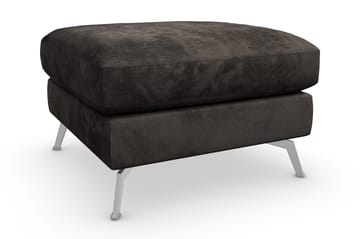 Ocean Lyx Fotpall - Mörkgrå/Sammet - Products - Möbler - Fåtölj & stolar - Pall & puff - Fotpallar