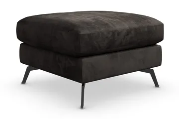 Ocean Lyx Fotpall - Mörkgrå/Sammet - Products - Möbler - Fåtölj & stolar - Pall & puff - Fotpallar