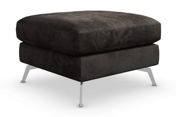 Ocean Lyx Fotpall - Mörkgrå/Sammet - Products - Möbler - Fåtölj & stolar - Pall & puff - Fotpallar