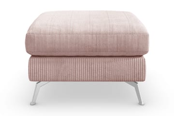 Ocean Lyx Fotpall - Rosa/Krom - Products - Möbler - Fåtölj & stolar - Pall & puff - Fotpallar