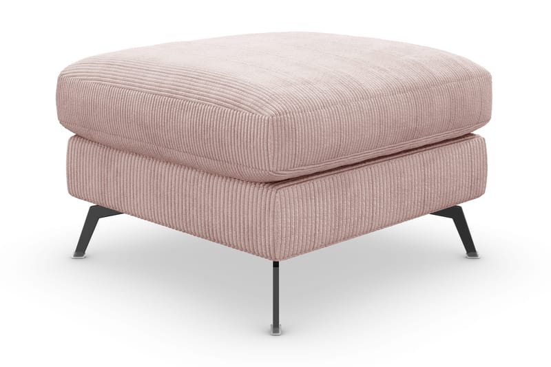 Ocean Lyx Fotpall - Rosa/Svart - Products - Möbler - Fåtölj & stolar - Pall & puff - Fotpallar