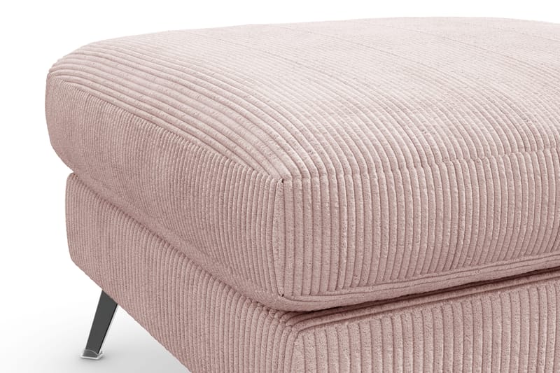 Ocean Lyx Fotpall - Rosa/Svart - Products - Möbler - Fåtölj & stolar - Pall & puff - Fotpallar