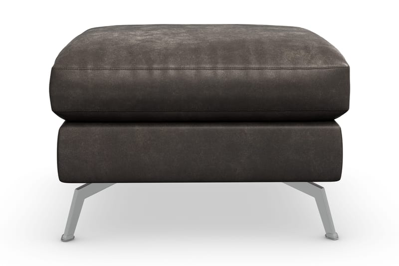 Ocean Lyx Fotpall - Svart/Läder - Products - Möbler - Fåtölj & stolar - Pall & puff - Fotpallar