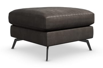 Ocean Lyx Fotpall - Svart/Läder - Products - Möbler - Fåtölj & stolar - Pall & puff - Fotpallar