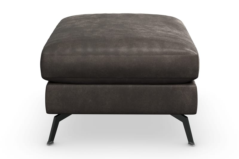 Ocean Lyx Fotpall - Svart/Läder - Products - Möbler - Fåtölj & stolar - Pall & puff - Fotpallar