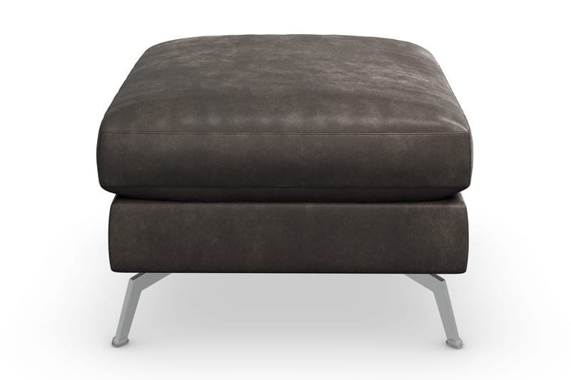 Ocean Lyx Fotpall - Svart/Läder - Products - Möbler - Fåtölj & stolar - Pall & puff - Fotpallar