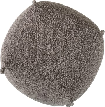 Pall 48x48 cm i mörkbeige bouclè - Gråbrun - Products - Möbler - Fåtölj & stolar - Pall & puff - Sittpuff