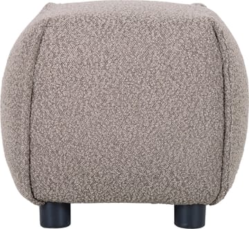 Pall 48x48 cm i mörkbeige bouclè - Gråbrun - Products - Möbler - Fåtölj & stolar - Pall & puff - Sittpuff