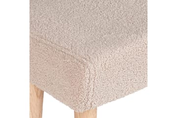 Pall Takoma Beige/ljust trä - Beige/ljust trä - Products - Möbler - Fåtölj & stolar - Pall & puff - Fotpallar