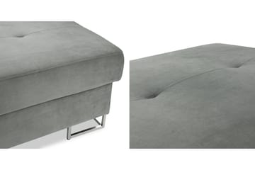 Reginia Fotpall 104 cm - Grå - Products - Möbler - Fåtölj & stolar - Pall & puff - Fotpallar