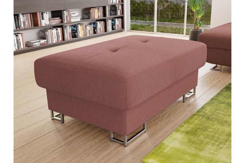 Reginia Fotpall 104 cm - Rosa - Products - Möbler - Fåtölj & stolar - Pall & puff - Fotpallar