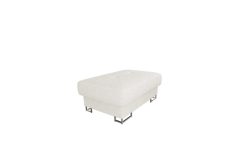 Reginia Fotpall 104 cm - Vit - Products - Möbler - Fåtölj & stolar - Pall & puff - Fotpallar