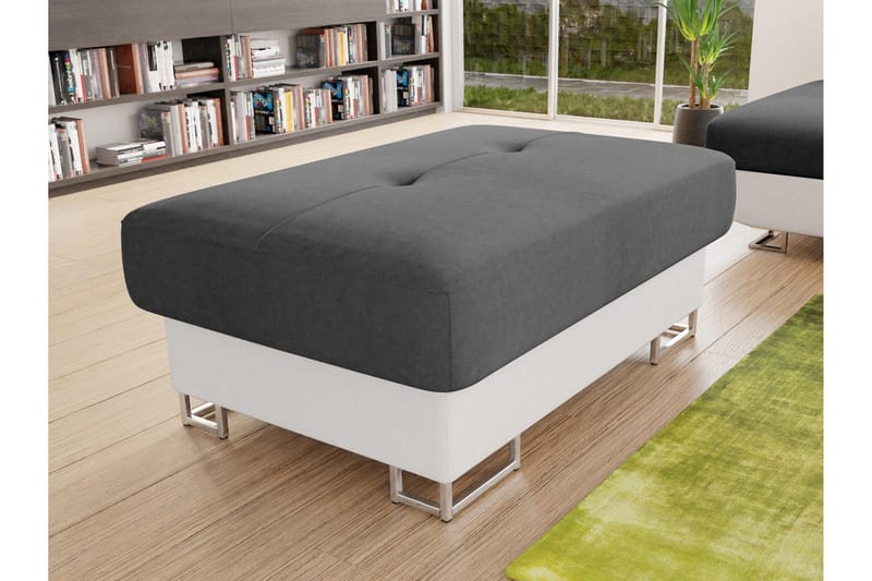 Reginia Fotpall 104 cm - Vit - Products - Möbler - Fåtölj & stolar - Pall & puff - Fotpallar