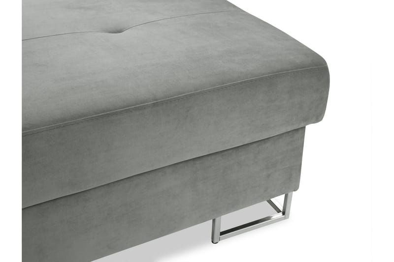 Reginia Fotpall 104 cm - Vit/Grå - Products - Möbler - Fåtölj & stolar - Pall & puff - Fotpallar