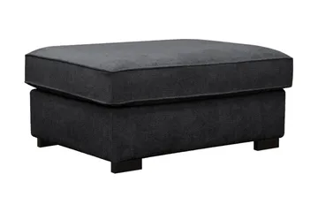 Rossita Fotpall i chenille - Svart - Products - Möbler - Fåtölj & stolar - Pall & puff - Fotpallar