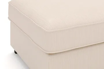 Rossita Fotpall i Manchester - Beige - Products - Möbler - Fåtölj & stolar - Pall & puff - Fotpallar