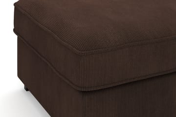 Rossita Fotpall i Manchester - Brun - Products - Möbler - Fåtölj & stolar - Pall & puff - Fotpallar