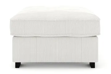 Rossita Fotpall i Manchester - Offwhite - Products - Möbler - Fåtölj & stolar - Pall & puff - Fotpallar