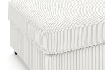 Rossita Fotpall i Manchester - Offwhite - Products - Möbler - Fåtölj & stolar - Pall & puff - Fotpallar