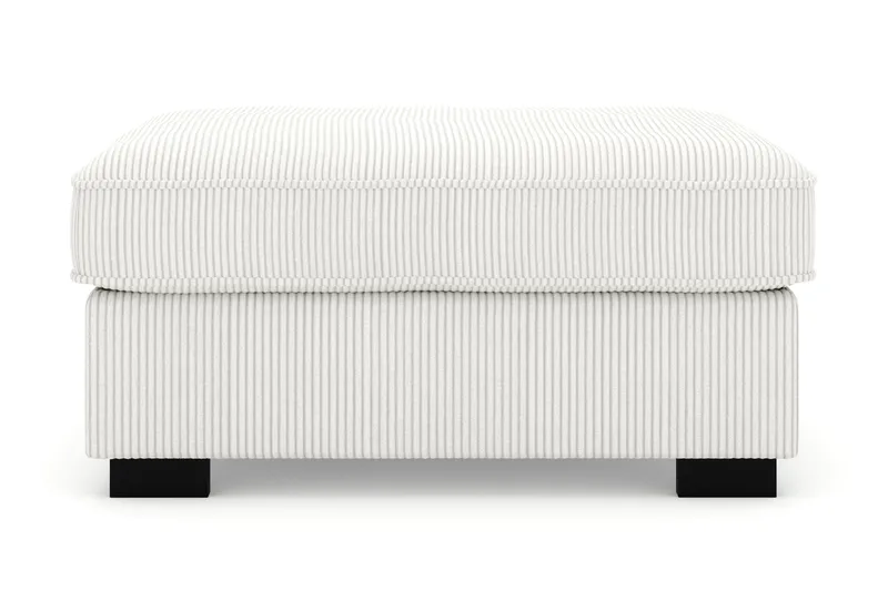 Rossita Fotpall i Manchester - Offwhite - Products - Möbler - Fåtölj & stolar - Pall & puff - Fotpallar