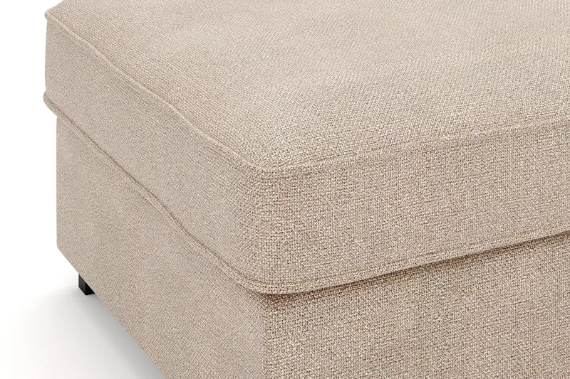 Rossita Fotpall i Tyg - Beige - Products - Möbler - Fåtölj & stolar - Pall & puff - Fotpallar