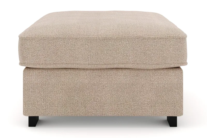 Rossita Fotpall i Tyg - Beige - Products - Möbler - Fåtölj & stolar - Pall & puff - Fotpallar