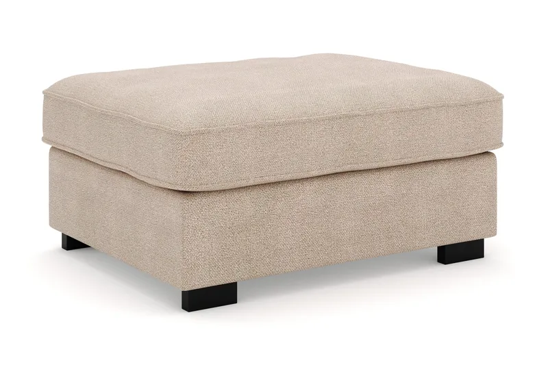 Rossita Fotpall i Tyg - Beige - Products - Möbler - Fåtölj & stolar - Pall & puff - Fotpallar