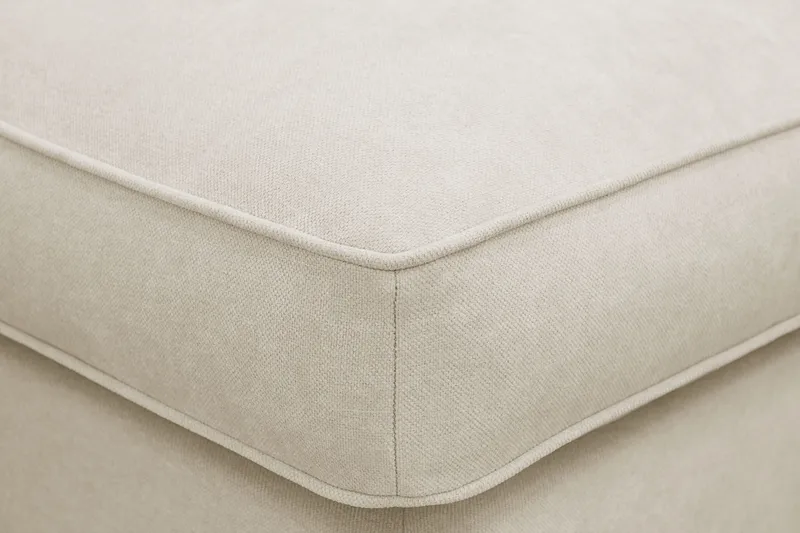 Rossita lyx Fotpall - Beige Tyg - Products - Möbler - Fåtölj & stolar - Pall & puff - Fotpallar