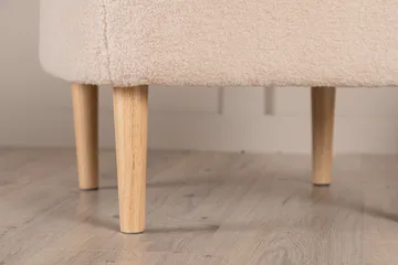 Salina Sittpuff med knappar - Vit - Products - Möbler - Fåtölj & stolar - Pall & puff - Sittpuff
