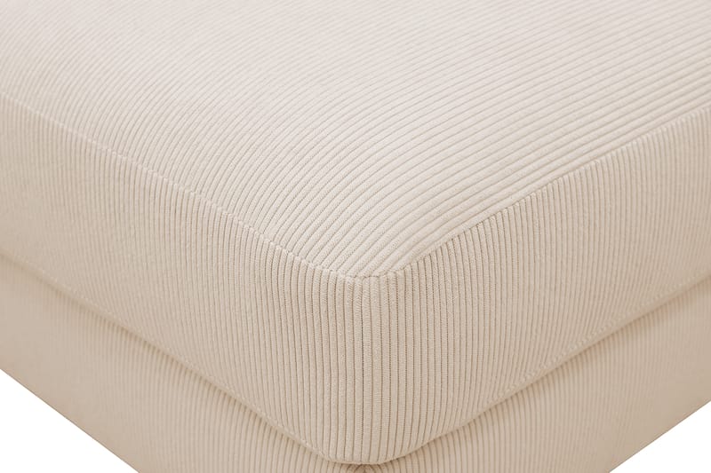 Scandi Fotpall i Manchester - Beige - Products - Möbler - Fåtölj & stolar - Pall & puff - Fotpallar