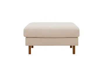 Scandi Fotpall i Manchester - Beige - Products - Möbler - Fåtölj & stolar - Pall & puff - Fotpallar