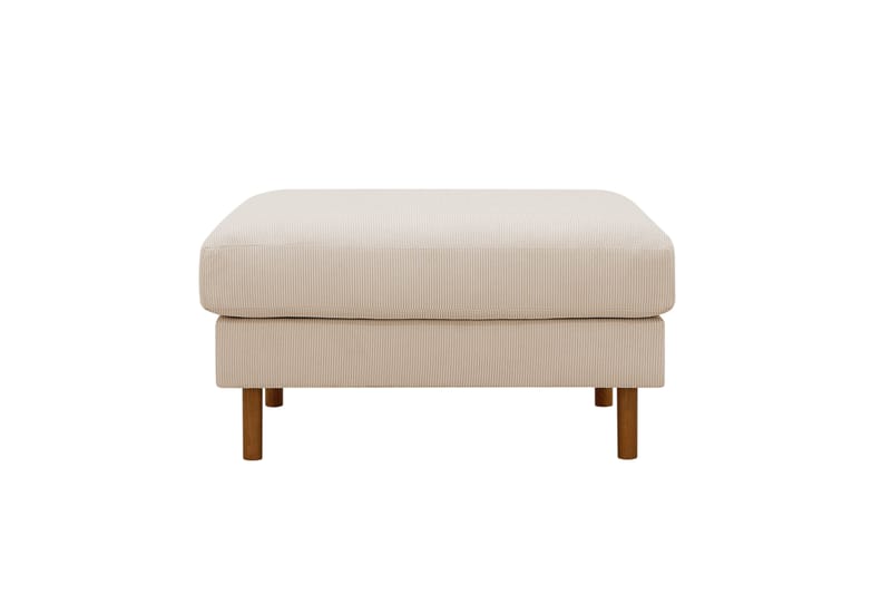 Scandi Fotpall i Manchester - Beige - Products - Möbler - Fåtölj & stolar - Pall & puff - Fotpallar
