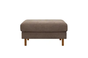 Scandi Fotpall i Tyg - Mörkbrun - Products - Möbler - Fåtölj & stolar - Pall & puff - Fotpallar