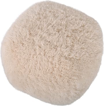 Sittpuff Fluffy i Hårigt Tyg - Beige - Products - Möbler - Fåtölj & stolar - Pall & puff - Sittpuff