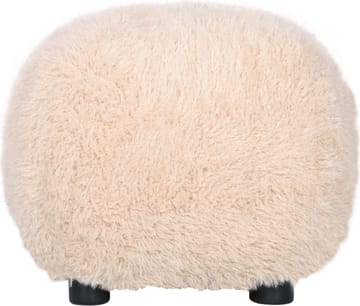 Sittpuff Fluffy i Hårigt Tyg - Beige - Products - Möbler - Fåtölj & stolar - Pall & puff - Sittpuff