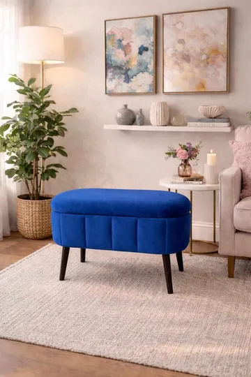 Heba Sittpuff med förvaring 60 cm - Products - Möbler - Fåtölj & stolar - Pall & puff - Sittpuff