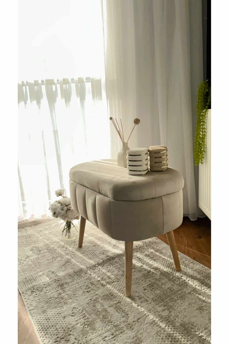 Heba Sittpuff med förvaring 60 cm - Products - Möbler - Fåtölj & stolar - Pall & puff - Sittpuff