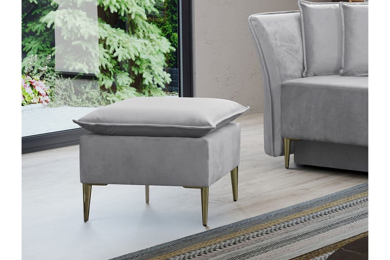 Staffin Fotpall 50 cm Ljusgrå - Products - Möbler - Fåtölj & stolar - Pall & puff - Fotpallar