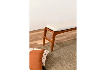 Touch Sittpall 120 cm - Valnöt/Cream - Products - Möbler - Fåtölj & stolar - Pall & puff - Fotpallar