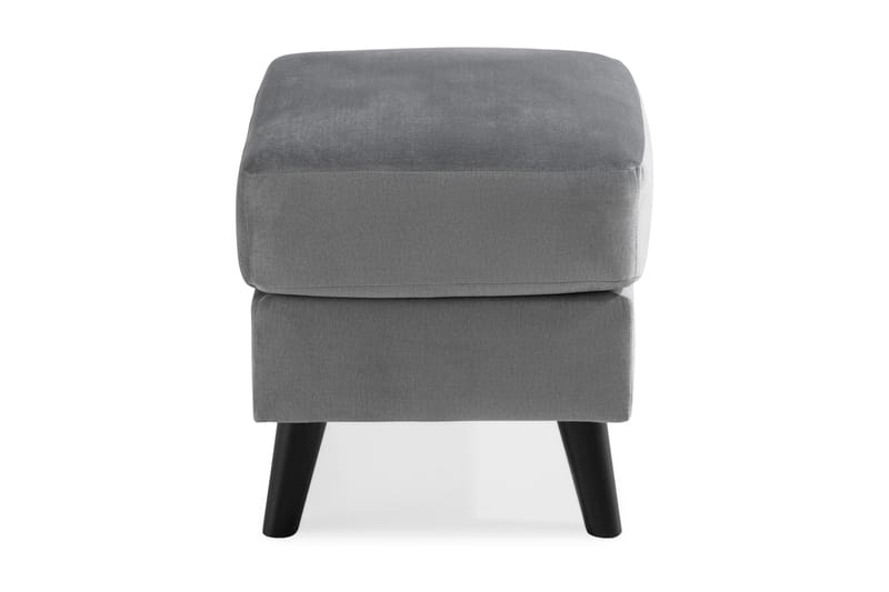 Trend Fotpall - Ljusgrå Sammet - Products - Möbler - Fåtölj & stolar - Pall & puff - Fotpallar
