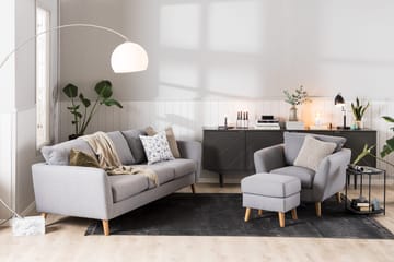 Trend Fotpall - Ljusgrå - Products - Möbler - Fåtölj & stolar - Pall & puff - Fotpallar