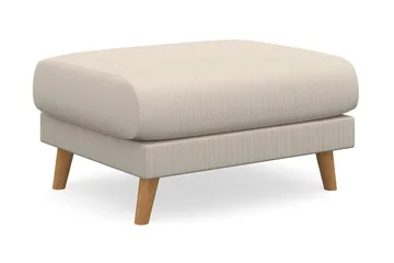 Trend Lyx Fotpall - Beige/Ek - Products - Möbler - Fåtölj & stolar - Pall & puff - Fotpallar