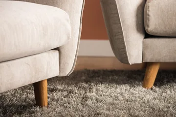 Trend Lyx Fotpall - Beige/Ek - Products - Möbler - Fåtölj & stolar - Pall & puff - Fotpallar