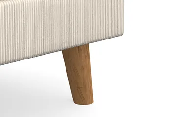 Trend Lyx Fotpall - Beige/Ek - Products - Möbler - Fåtölj & stolar - Pall & puff - Fotpallar