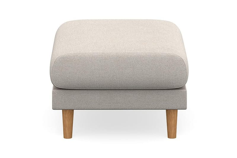 Trend Lyx Fotpall - Beige/Ek - Products - Möbler - Fåtölj & stolar - Pall & puff - Fotpallar