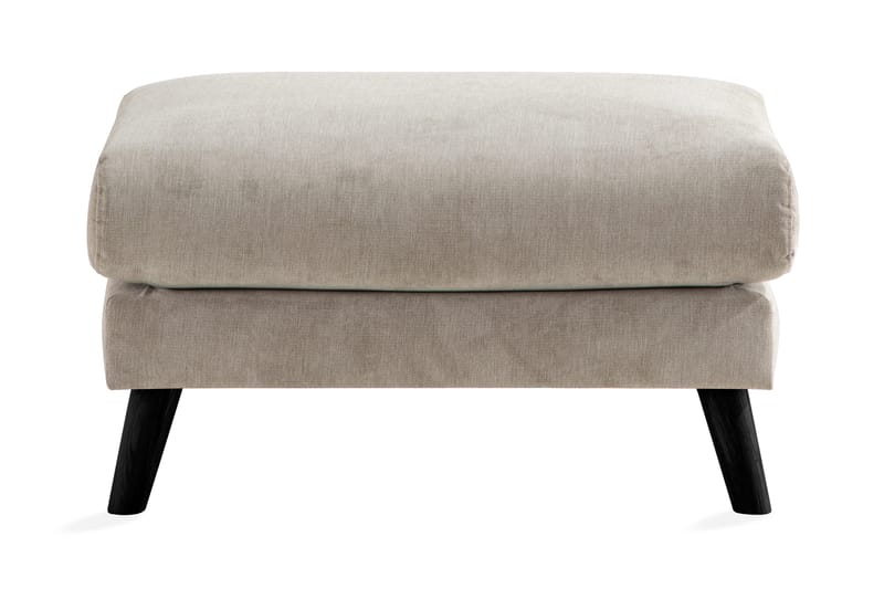 Trend Lyx Fotpall - Beige/Svart - Products - Möbler - Fåtölj & stolar - Pall & puff - Fotpallar