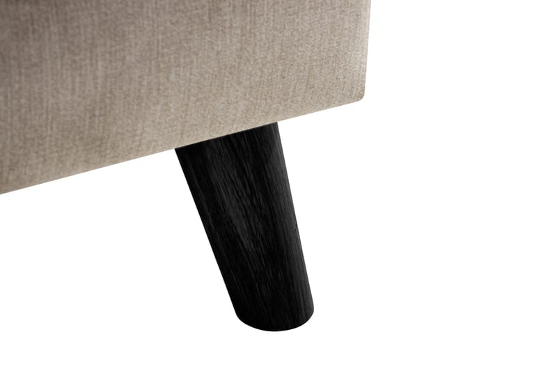 Trend Lyx Fotpall - Beige/Svart - Products - Möbler - Fåtölj & stolar - Pall & puff - Fotpallar
