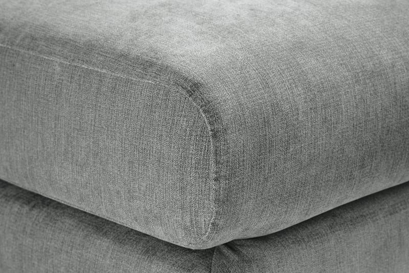 Trend Lyx Fotpall - Grå/Ek - Products - Möbler - Fåtölj & stolar - Pall & puff - Fotpallar
