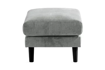 Trend Lyx Fotpall - Grå/Svart - Products - Möbler - Fåtölj & stolar - Pall & puff - Fotpallar