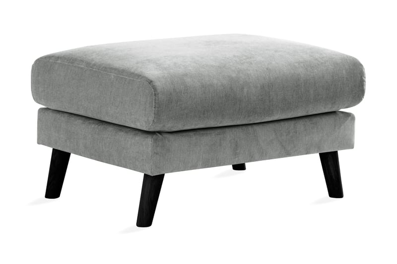 Trend Lyx Fotpall - Grå/Svart - Products - Möbler - Fåtölj & stolar - Pall & puff - Fotpallar